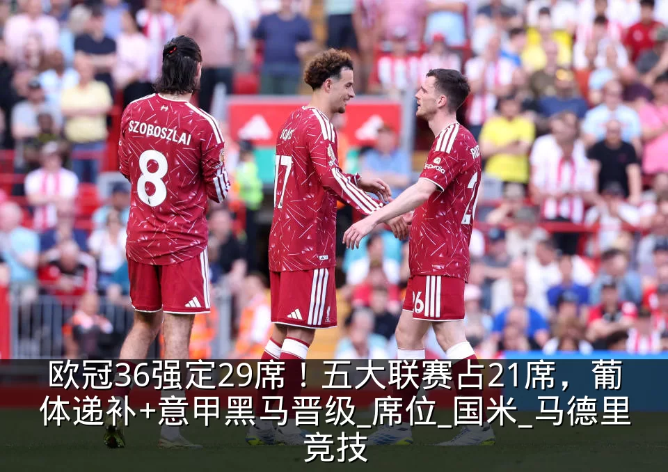 欧冠36强定29席！五大联赛占21席，葡体递补+意甲黑马晋级_席位_国米_马德里竞技
